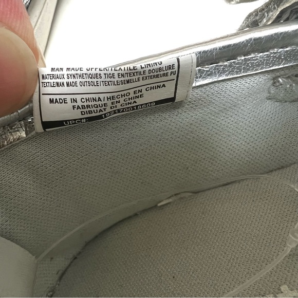 Carters | Toddler Glitter Sparkle Mary Janes Velcro With Bow Sz 7 - Picture 7 of 9